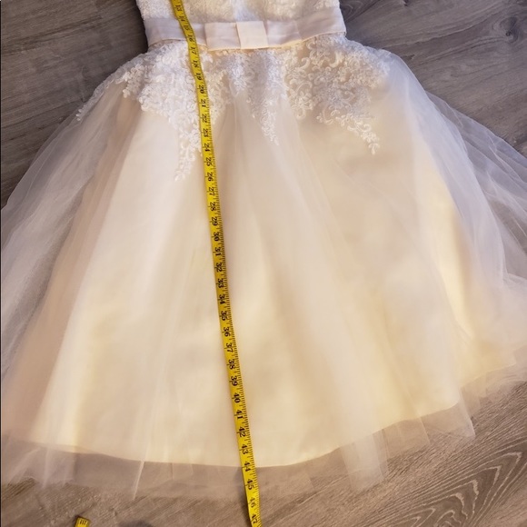 Ivory lace & tulle tea dress size Small - Picture 5 of 10